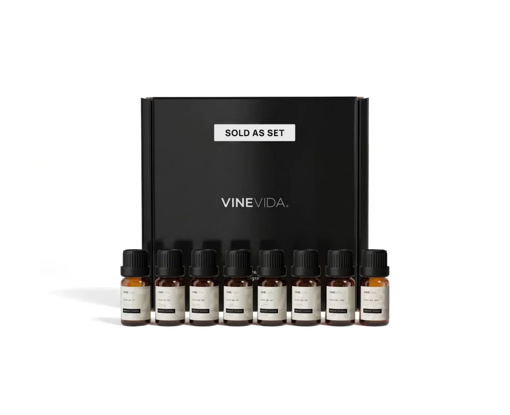 Vinevida Floral Diffuser Fragrance Oil Set Packaging