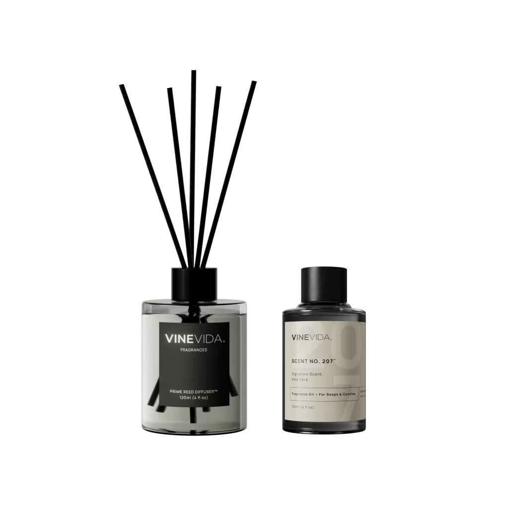Vinevida NO 207 Reed Diffuser Aloe Vera Packaging