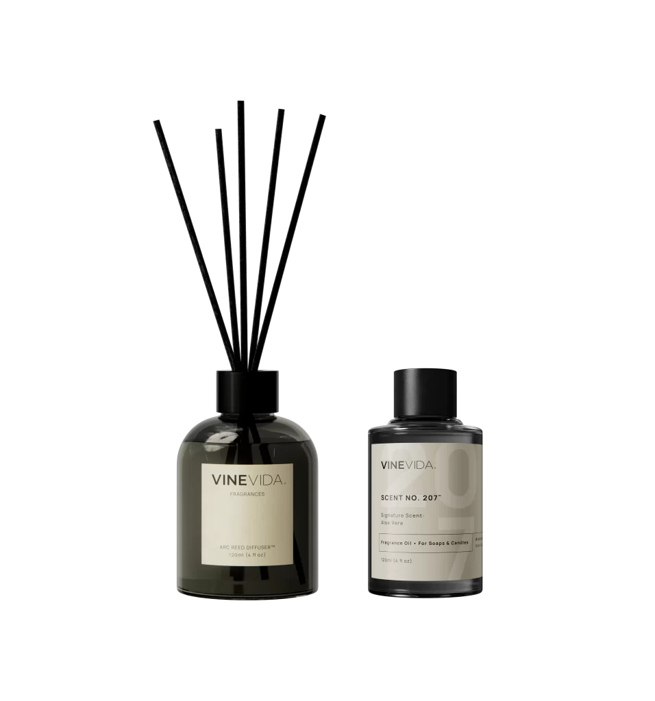 Vinevida NO 207 Reed Diffuser Aloe Vera Packaging