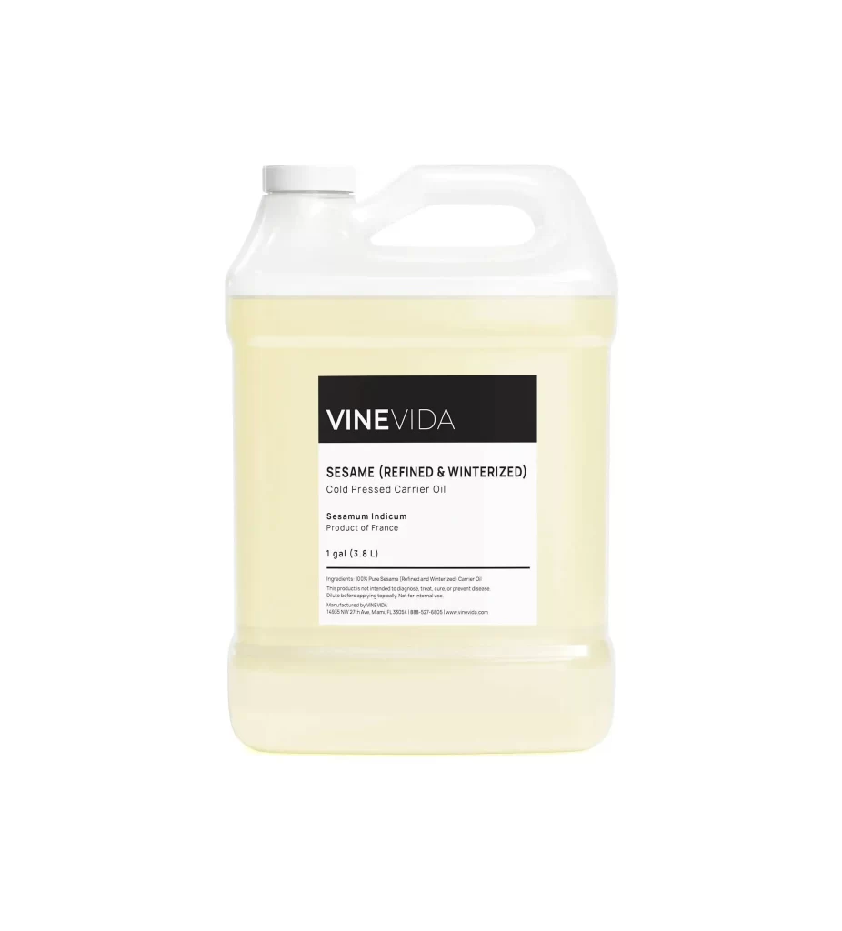 Vinevida Sesame Refined Winterized Carrier Oil Packaging