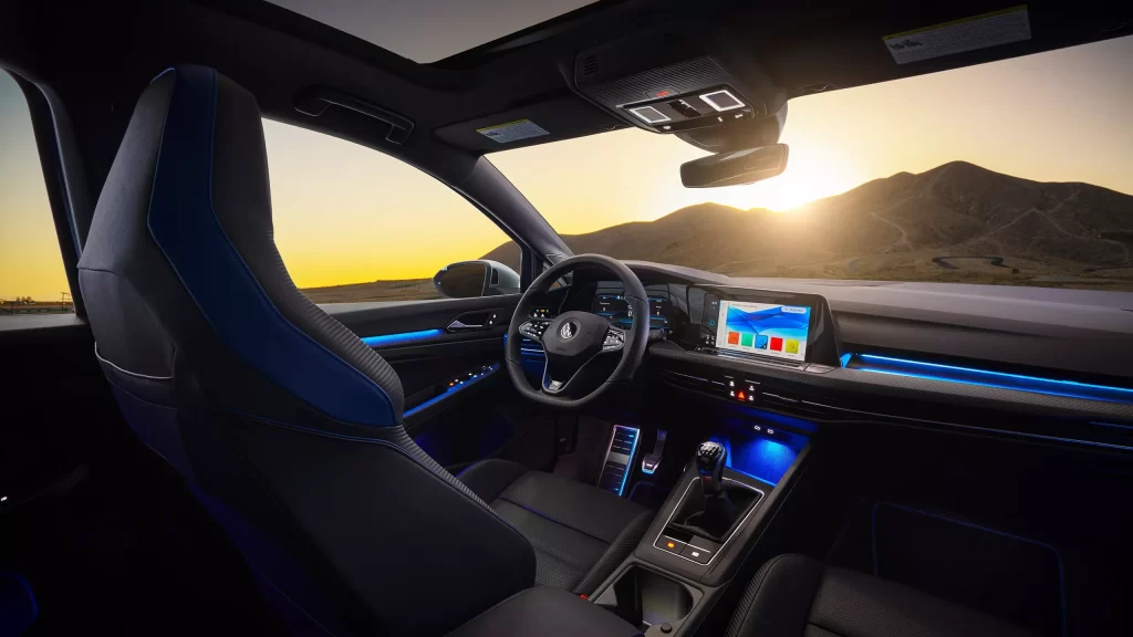 Volkswagen VW Golf R Interior Car Photography