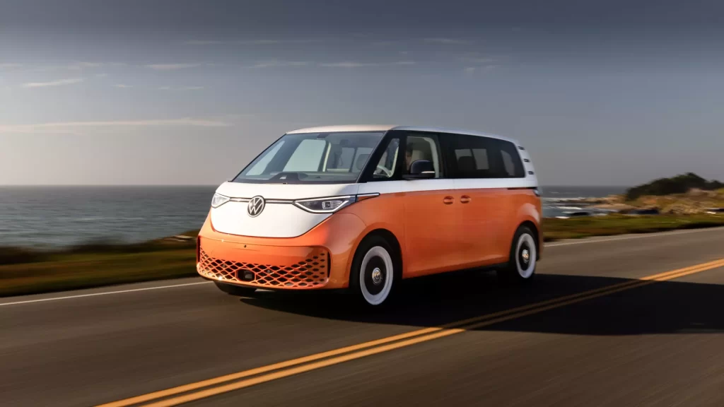 Volkswagen Van Driving Scene Car Photography