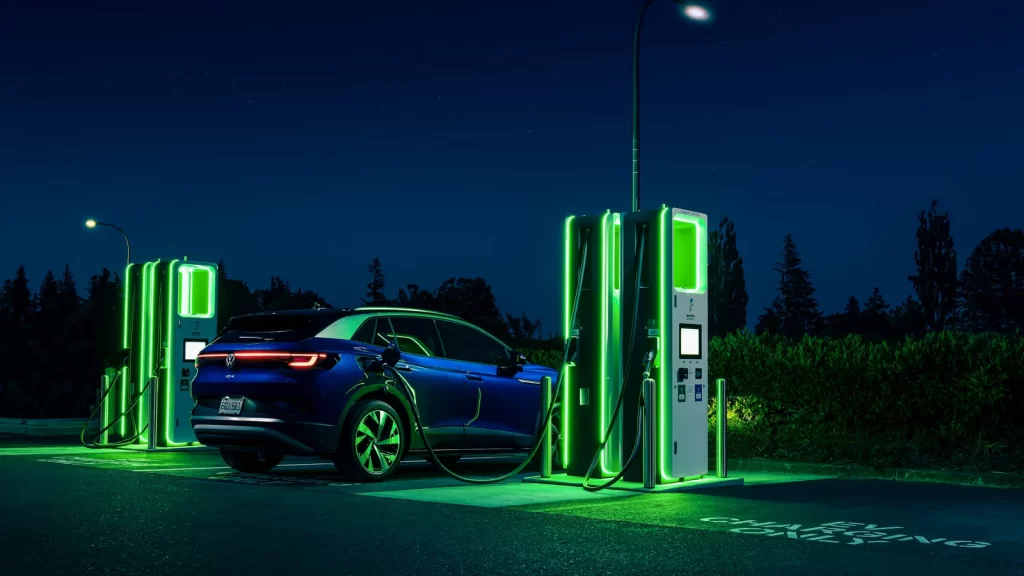 Volkswagen Charging Car Photography