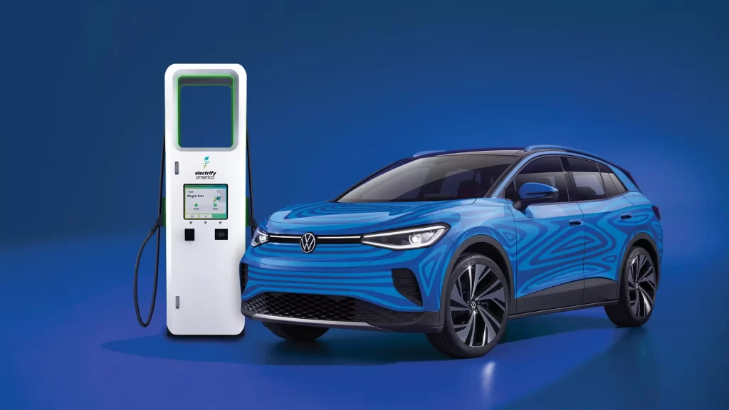 Volkswagen Charging Car Photography