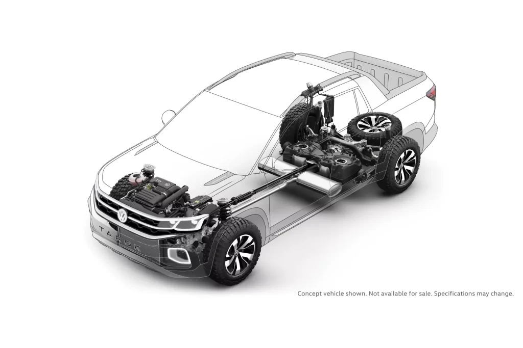 Volkswagen Pickup Side Profile Car Photography