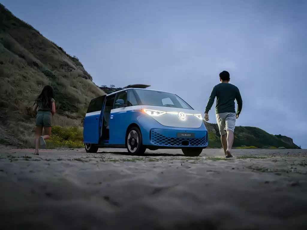 Volkswagen VW ID. Buzz Lighting Car Photography