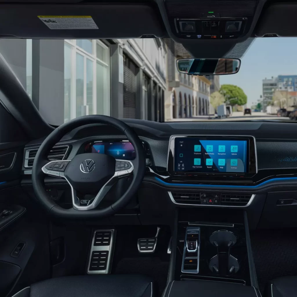 Volkswagen VW Atlas Cross Sport Interior Car Photography