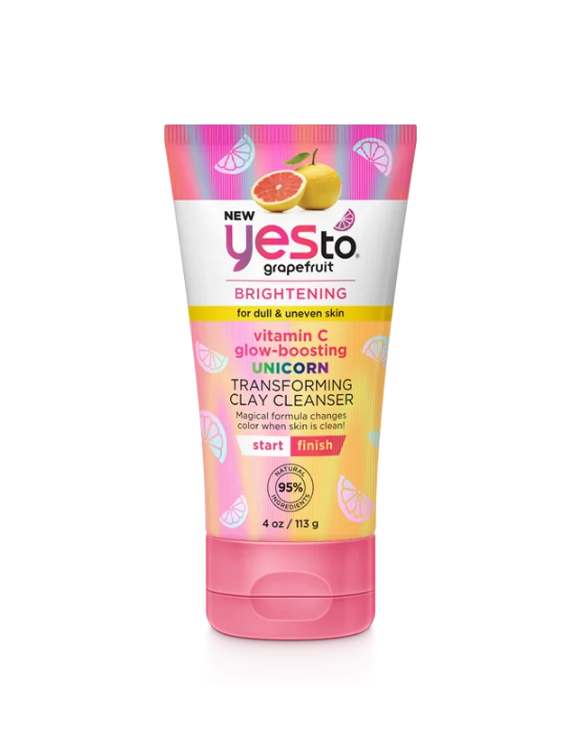 Yes To Yes To Grapefruit Brightening Unicorn Transforming Clay Cleanser Packaging