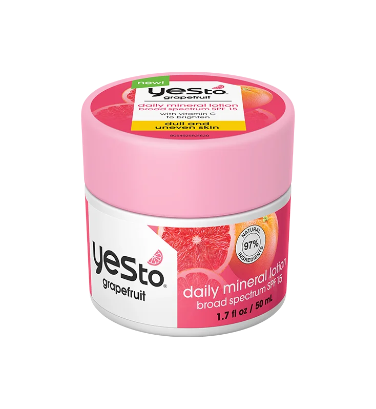 Yes To Yes To Grapefruit Daily Mineral Lotion Broad Spectrum SPF 15 Packaging