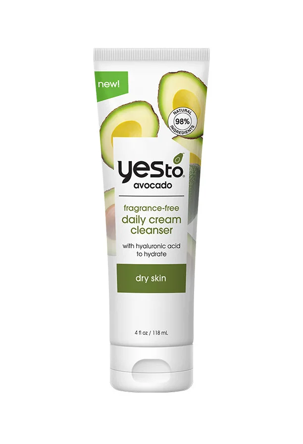 Yes To Yes To Avocado Fragrance-Free Daily Cream Cleanser Packaging