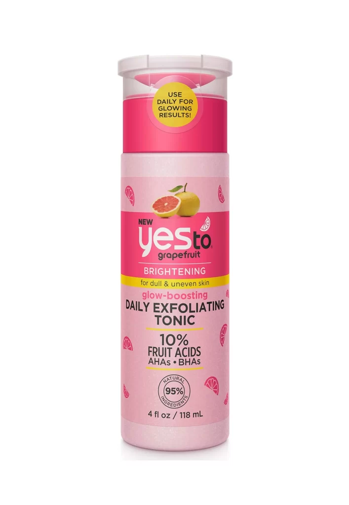 Yes To Daily Exfoliating Tonic Packaging