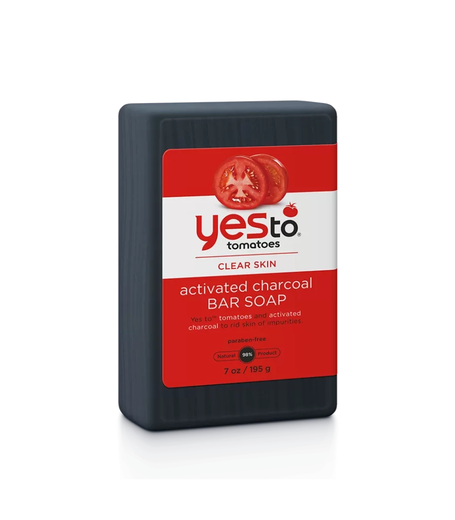 Yes To activated charcoal bar soap Packaging