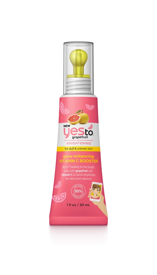 Yes To Yes To Grapefruit Glow-Enhancing Vitamin C Booster Packaging