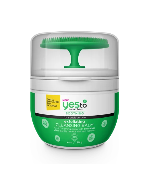 Yes To Yes To Cucumbers Soothing Exfoliating Cleansing Balm Packaging