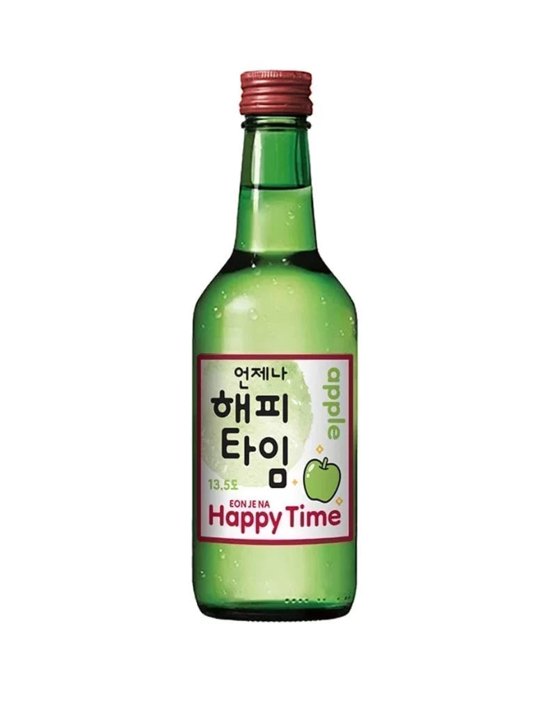 HAPPY TIME Green Apple SOJU 360ml x6 Packaging