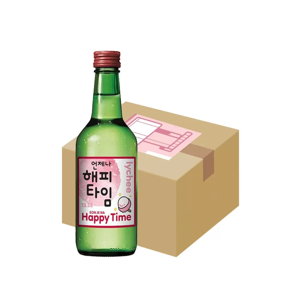 HAPPY TIME Lychee SOJU 360ml x20 Packaging