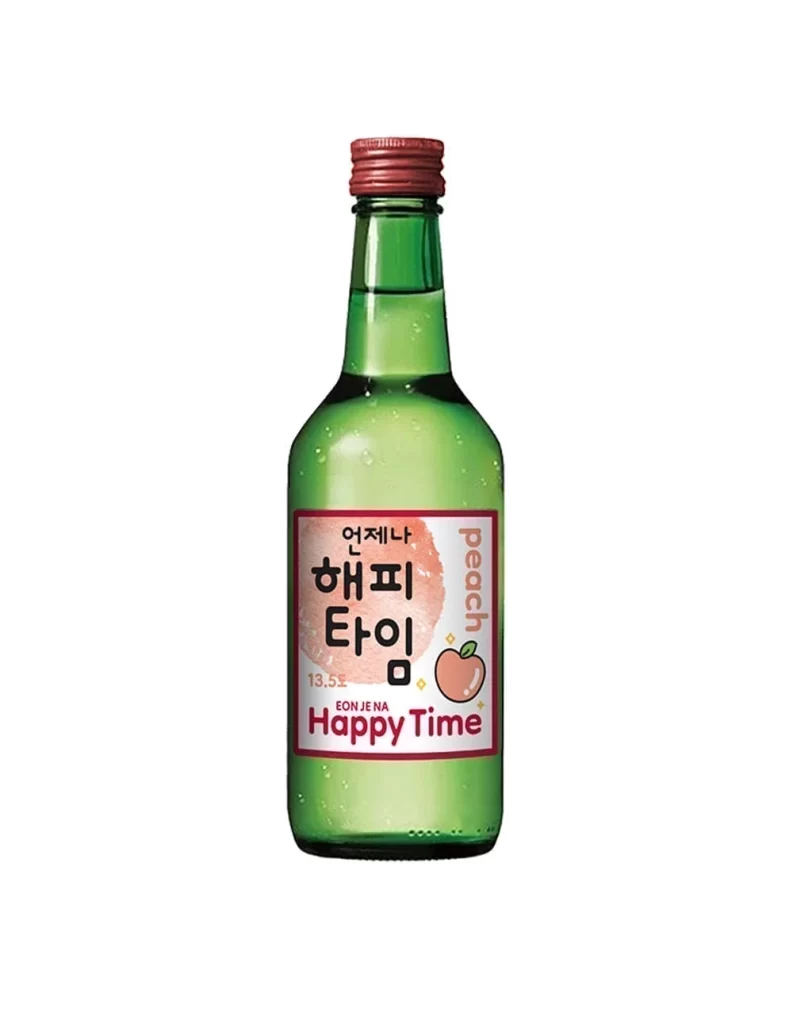 HAPPY TIME Peach SOJU 360ml x6 Packaging