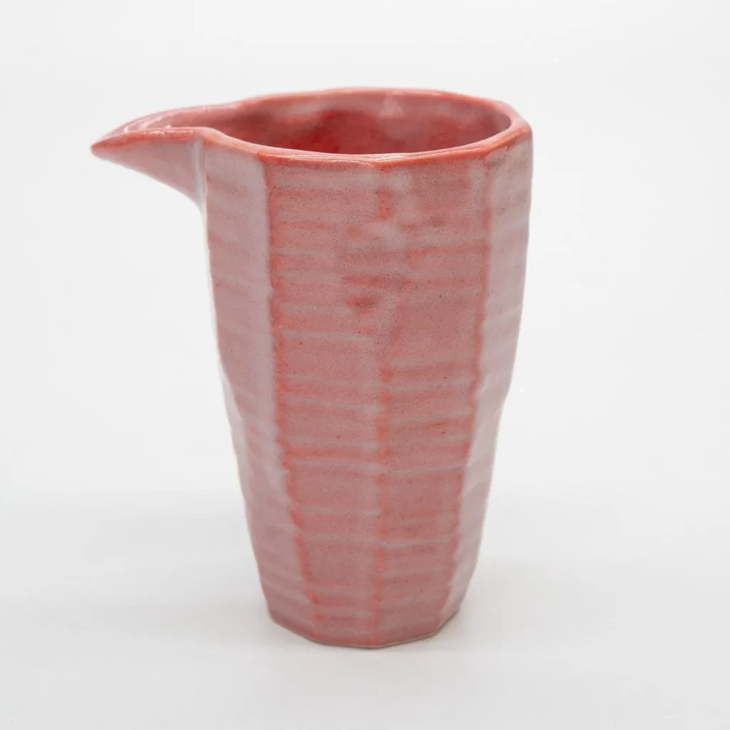 Hakkaku Reisyukisen Pink Shino (Cold Sake Bottle  Cups) with Gift Box