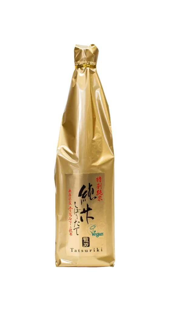 Honda Tatsuriki Tokubetsu Junmai Shiboritate 720ml Packaging