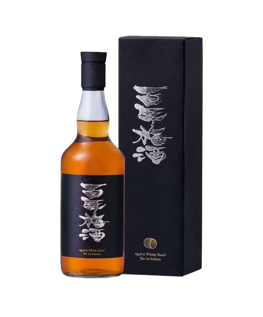 Hyakunen Umeshu Whisky Barrel Aged 700ml Packaging