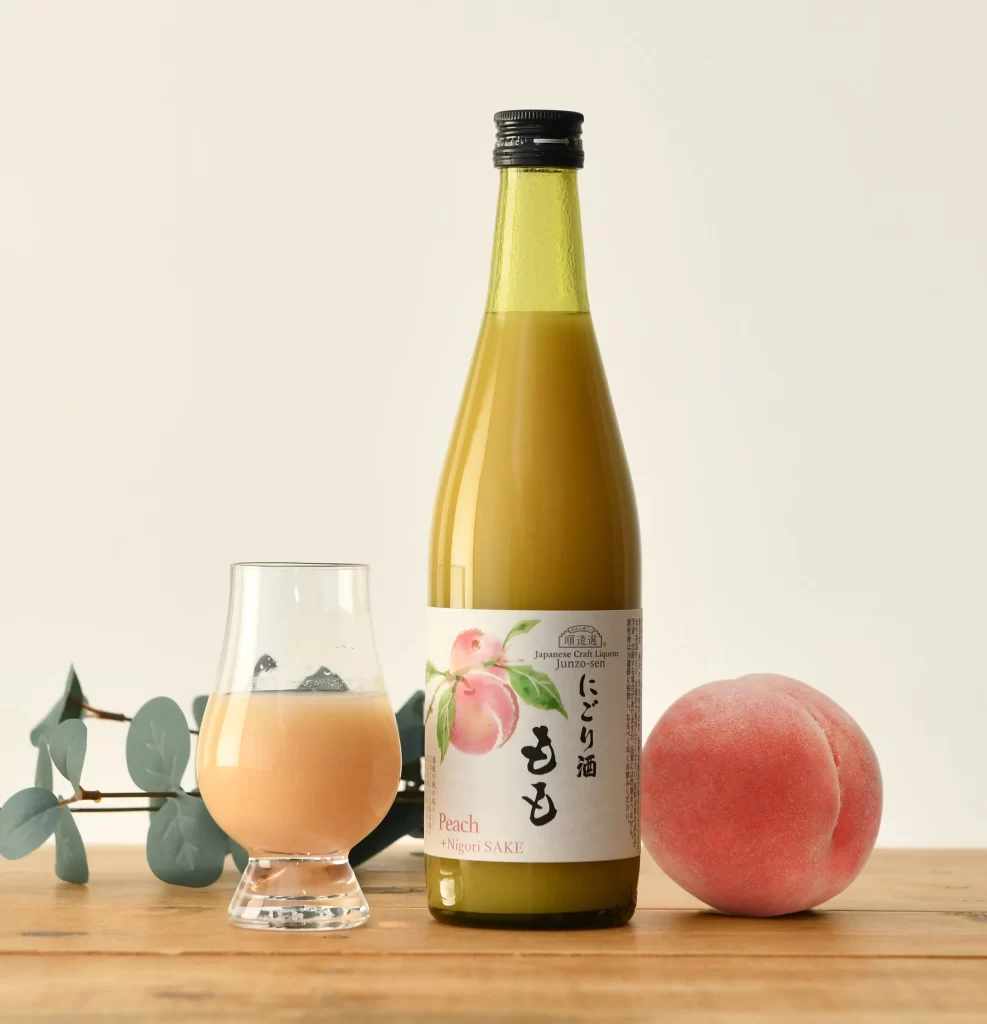 Junzo Selection Cloudy Peach Sake 500ml Packaging