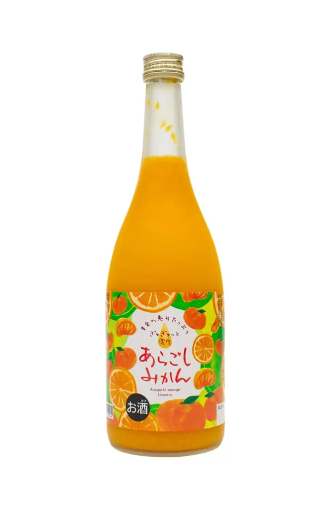 Kikusui Aragoshi MIKAN Mandarine Liqueur 720ml Packaging