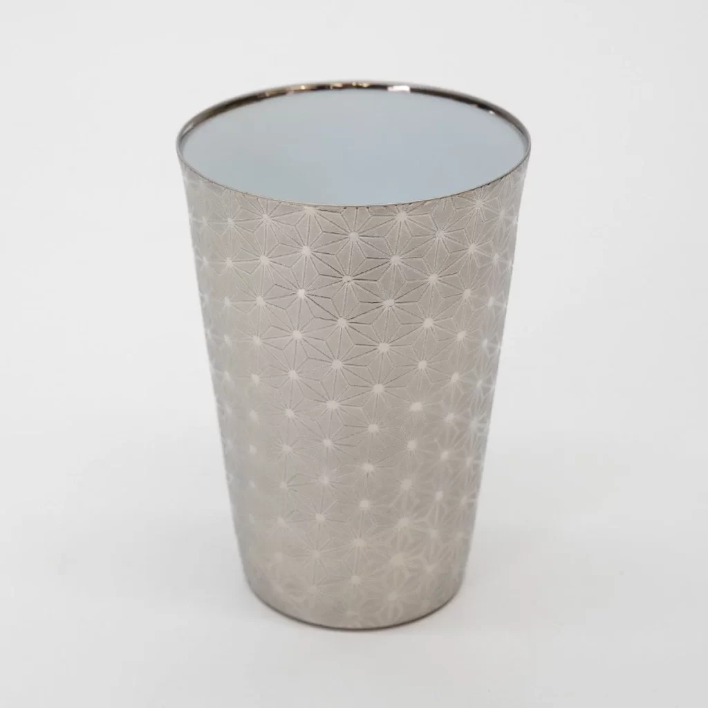 Kirari Usuhari Tumbler (Silver) with Wooden Gift Box