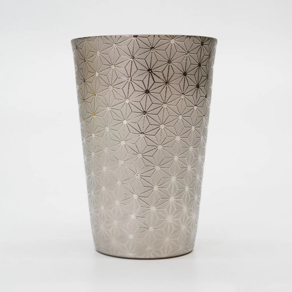Kirari Usuhari Tumbler (Silver) with Wooden Gift Box