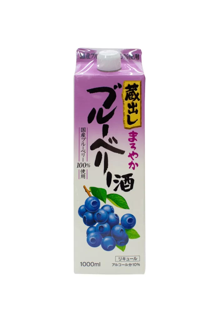 Kuradashi Mellow Blueberry Liqueur 1L Packaging