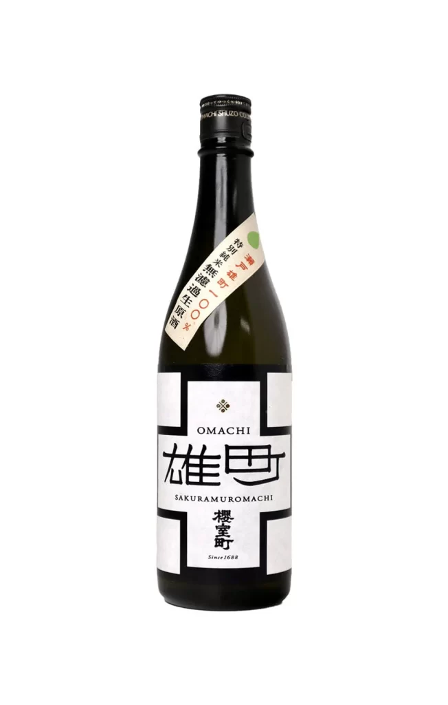 Muromachi Tokubetsujunmai Muroka Namagenshu OMACHI 720ml Packaging