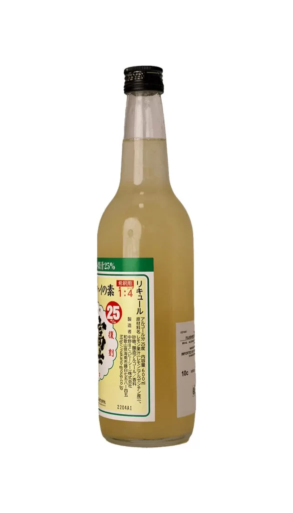 Nakano BC Fujishiro LEMON Chuhai no Moto 600ml Packaging