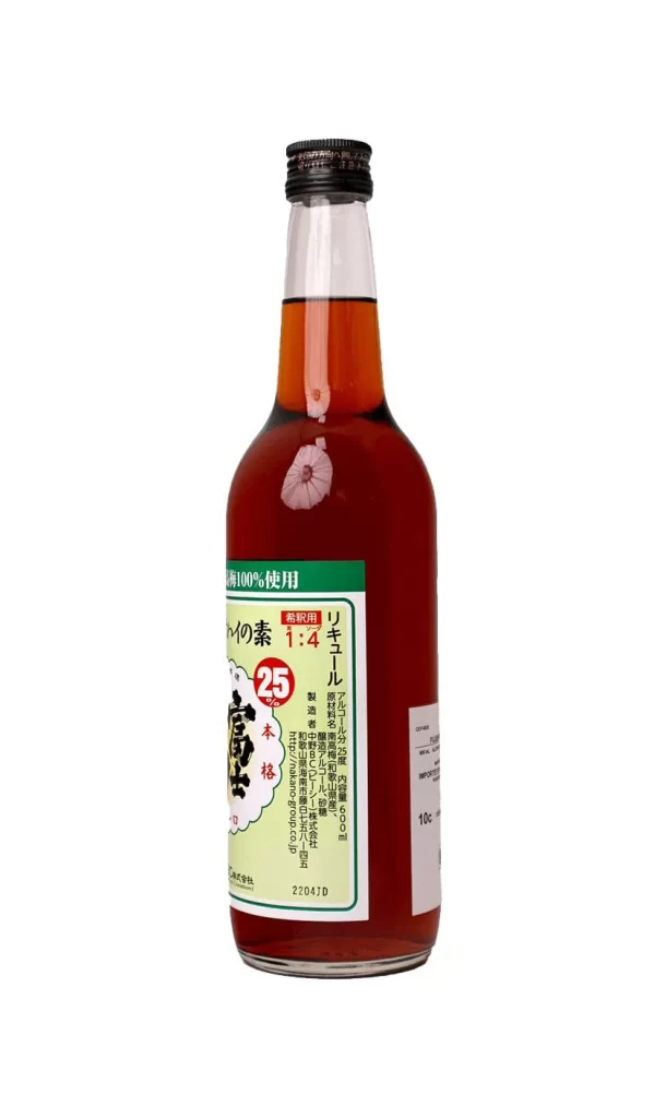 Nakano BC Fujishiro UME Chuhai no Moto 600ml Packaging