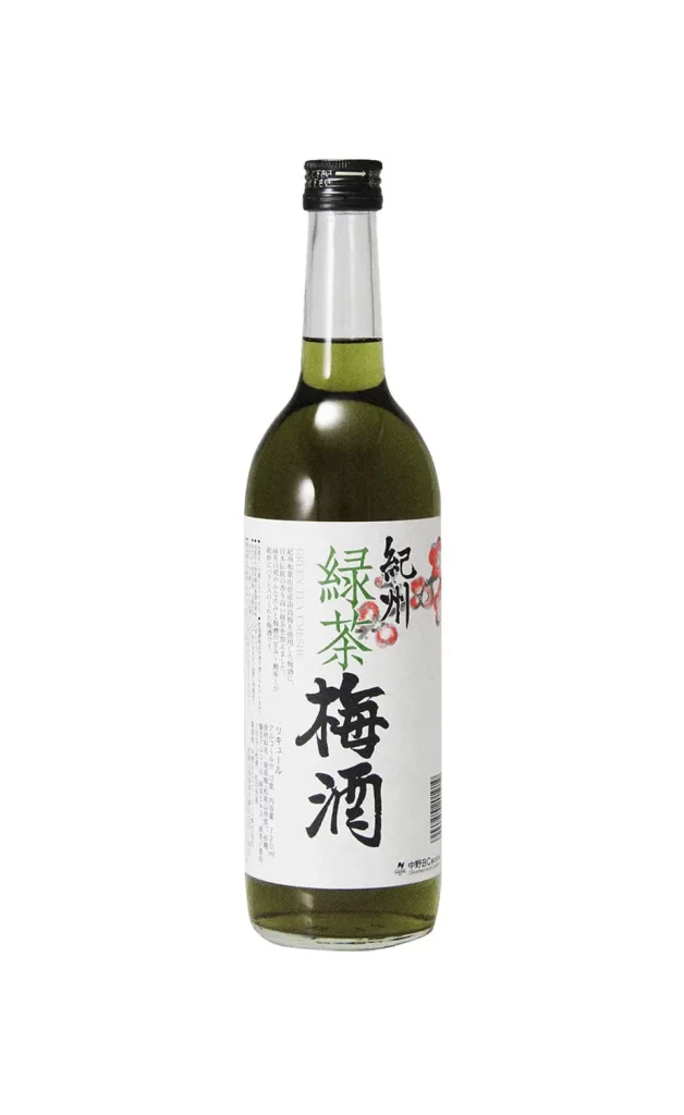 Nakano BC Ryokucha Green Tea Umeshu Plum Wine Liqueur 720ml Packaging