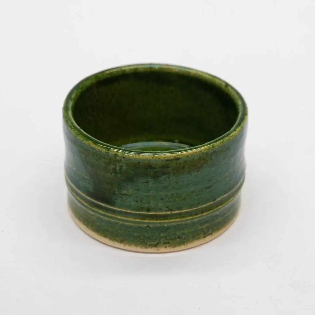 Oribe Japanese Bamboo Sake Cup set (Cold Sake) with Gift Box