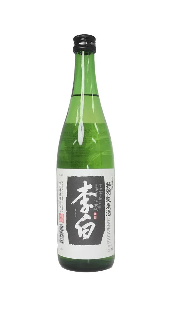 Rihaku Tokubetsu Junmai 720ml Packaging