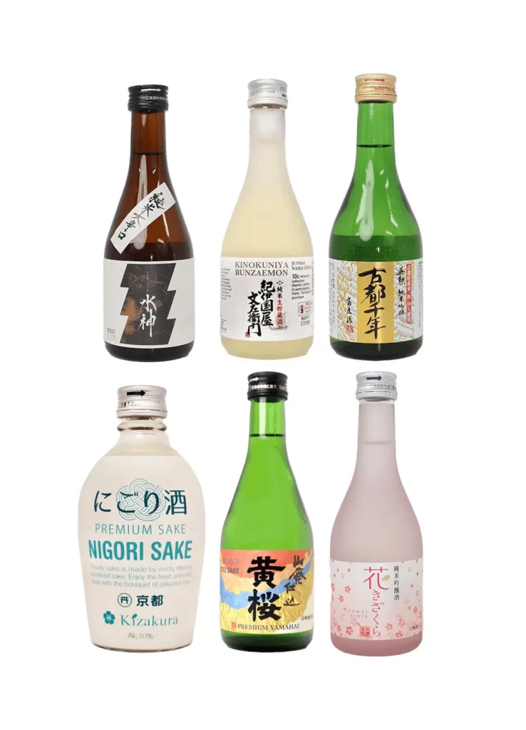 Sake Online Starter Pack (6 bottles) Packaging