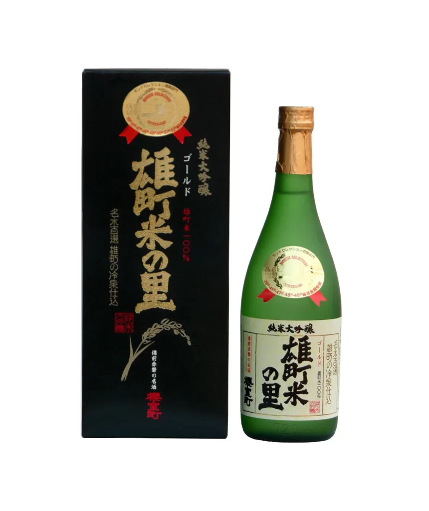 Sakura Muromachi Junmai Daiginjo Gold Omachimai no Sato 720ml Packaging