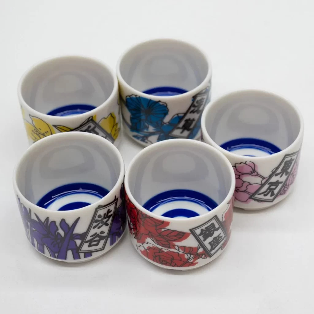 Senjyuhanka Tokyo Tower Sake Cups with Gift Box