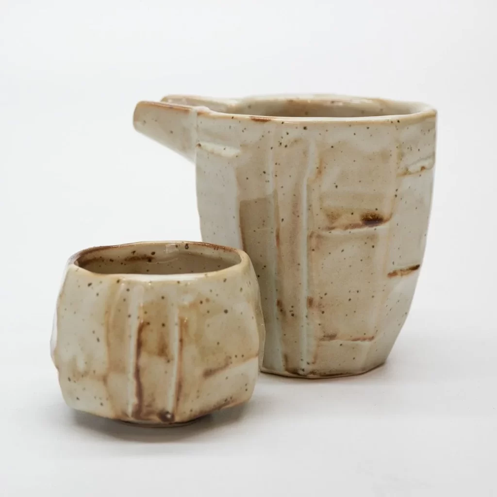 Shirakabe (Cold Sake Bottle  Cups) with Gift Box