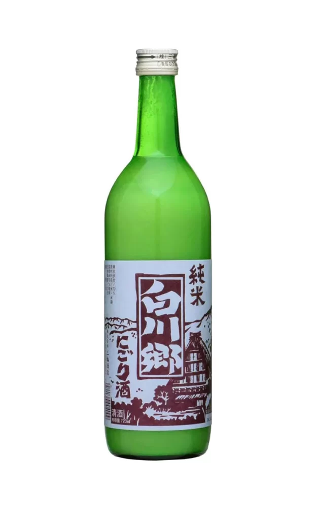 Shirakawago Junmai Nigori Sake 720ml Packaging