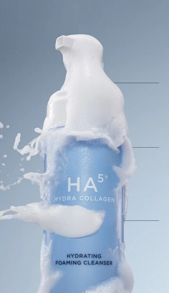 SkinMedica HA5 Hydra Collagen Foaming Cleanser Product Photography