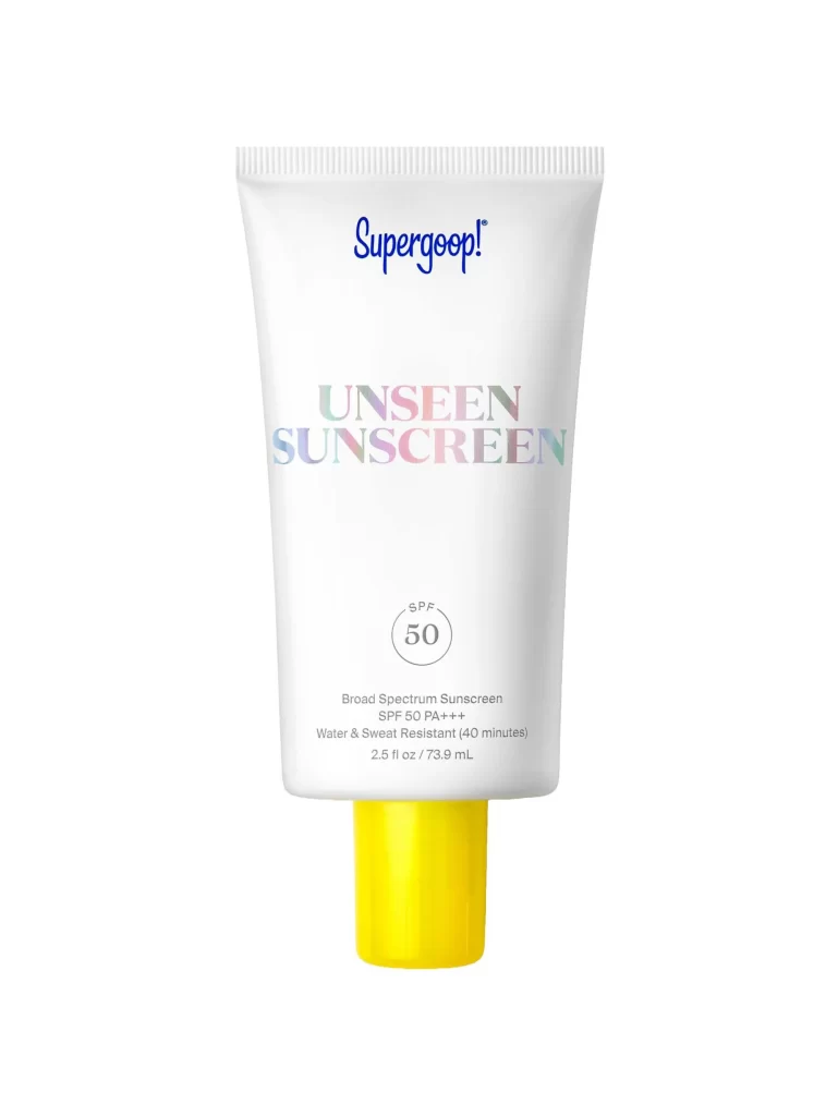 Supergoop Unseen Sunscreen SPF 50 Bottle Front View