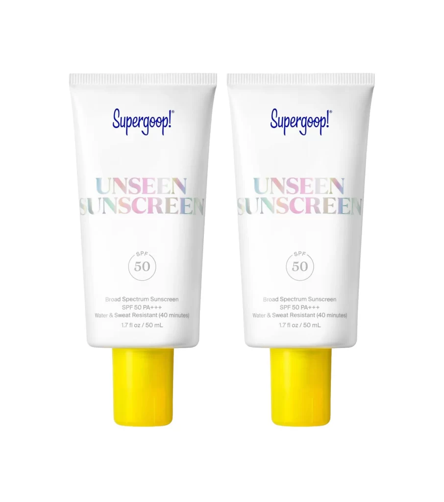 Supergoop Unseen Sunscreen SPF 50 Duo Set Front View