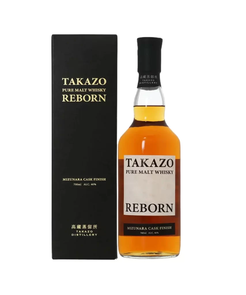 Takazo Pure Malt Whisky Mizunara Cask Finish 700ml Packaging