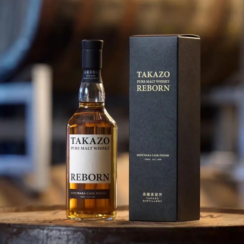 Takazo Pure Malt Whisky Mizunara Cask Finish 700ml Packaging