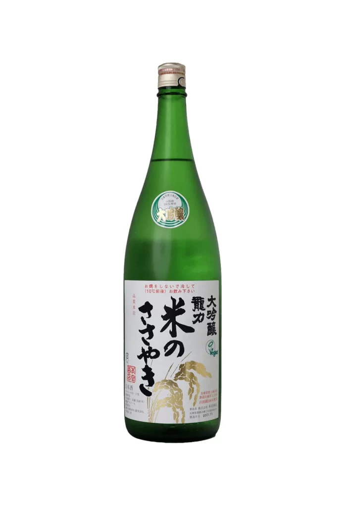 Tatsuriki Daijinjo Komenosasayaki 1.8L Packaging