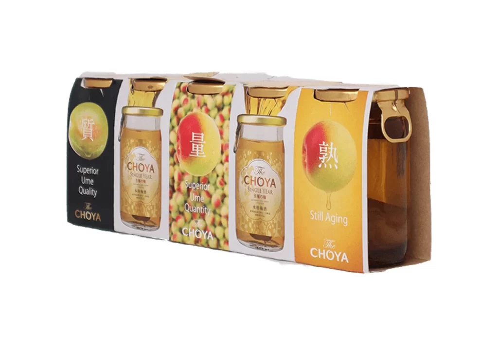 The Choya Golden Ume Fruit 50mlx5 Packaging