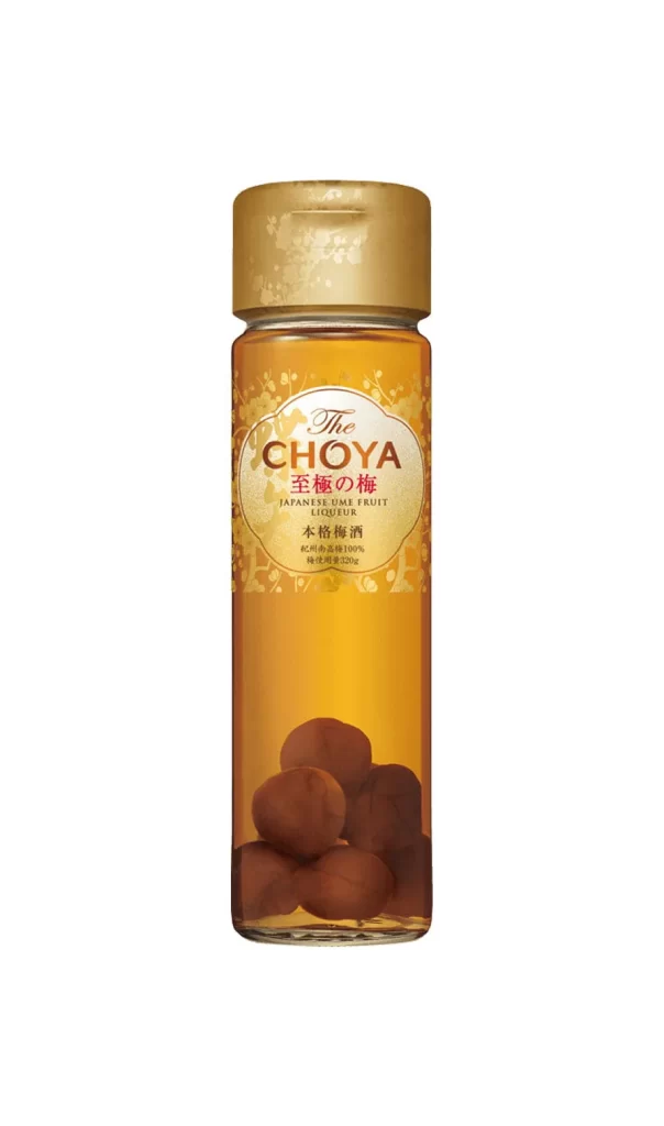The Choya Golden Ume Fruit Umeshu Japanese Plum Wine Liqueur 650mL Packaging