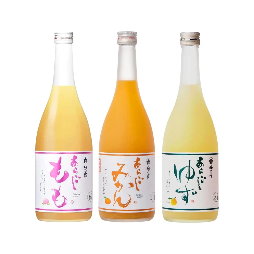Top 3 Most popular Umenoyado Fruits sake set Packaging