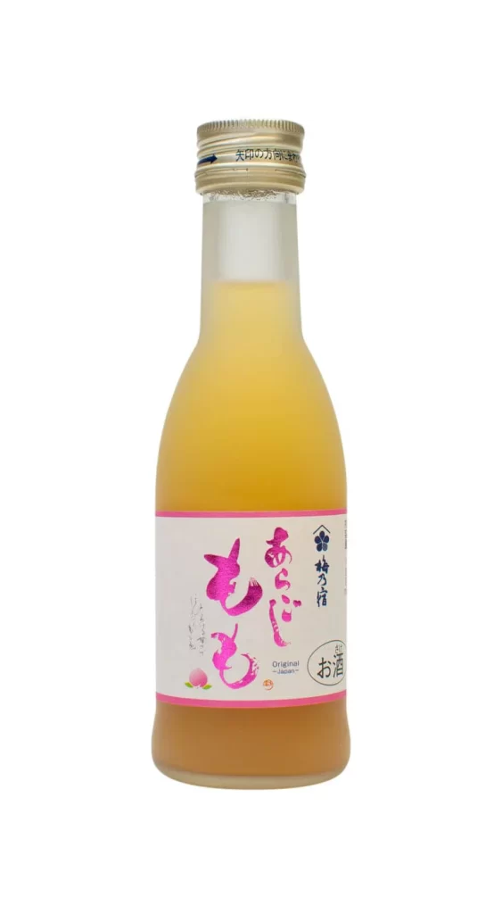 Umenoyado Aragoshi Momo (Peach) Liqueur 180ml Packaging